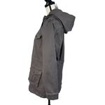 Market & Spruce  Medium Kathleen Cargo Jacket Hooded Pockets Stretch Full-Zip New Photo 6