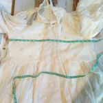 Sister Jane Sunstone Bow Dotted Puff Sleeve Mini Dress Size Medium Pearled Cream Photo 8