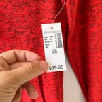 Dress Barn Sz XS Red Sunday Hoodie Pullover Sweater Stretch Kangaroo Pocket Photo 2