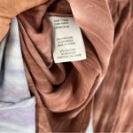 Chaser ‎ Tie Dye Stretch Silky Basics Rib Waist Faux Wrap Midi Skirt Lightweight Photo 9