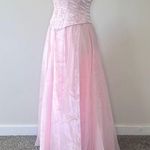Vintage Beaded Prom Dress Pink Photo 6