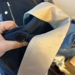 Coach Navy Blue Double Breasted Trench Coat Photo 6