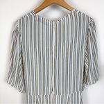 NWT Lusana Claudia Striped Midi Dress in Adele 100% Crepe Georgette Size Small Photo 3