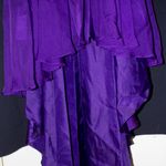 Strapless Purple High Low Prom Dress Photo 2