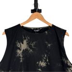 Disturbia Erosion Tie Dye Sleeveless Tee in Black/Green size 16 NWT 100% Cotton Black Photo 3