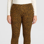 Who What Wear  Slim Pull-On Pants Leopard Print Size 12 Rayon Blend EUC Photo 0