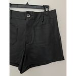 Maeve Anthropologie  The Colette Faux Leather Shorts EUC Black 31 Photo 2