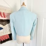 Alice + Olivia  Shan Cropped Blazer Blue Sz 2 NWT Photo 5