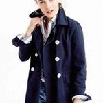 J.Crew Heavyweight Cotton Peacoat size 6 Navy Twill preppy nautical Photo 0