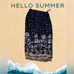 Vintage Paquette Byer California maxi skirt floral black Size M Brown Size M Photo 3