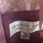 Jackie Jon Rose Pink Special Occasion Short Sleeve Knee Length Lace Dress 12 Photo 7