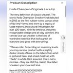 Keds Champion Originals Lace Up - Black and White Photo 7