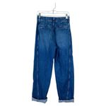 Madewell Tapered Denim Trousers Calvert Wash Size 26 High Rise Seamed Jeans Photo 2