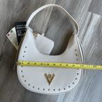 NEW Valentino Orlandi Studded Shoulder Bag with Matching Wallet Beige Taupe Gold Photo 3