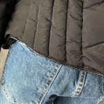 ZARA Basic Puffer Jacket Women’s Small Black Hooded Quilted Winter Y2K Outerwear Photo 9