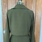 Sophie Rue Classic Lightweight Trendy Belted Lightweight Green Trench Coat Sz XL Photo 11