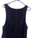 Jeanswear Vintage 90s Women's Size Medium 7/8 Bib Corduroy Dark Blue Dress Photo 5