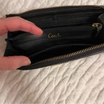 Coach  black leather poppy zip around wallet Photo 2