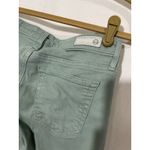 AG Adriano Goldschmied The Stevie Ankle Slim Straight Leg Women's Size 25R Mint Green Photo 3