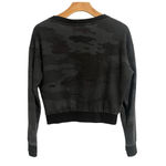 Victoria Sport  Sweatshirt Women's XS Black Gray Camo Crew Neck Pullover Soft Top Photo 6