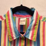 Blair Rainbow Womens Button Up Shirt Size L Striped Business Office‎ Professional Photo 2