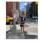 LIONESS Halston Hot Shorts in Dark Denim X-Small New Womens Jean Photo 8