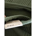 Aerie High Rise Flared Ribbed Legging Dark Green Large NWT Photo 5