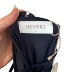 Meshki NEW NWT Kathryn Long Sleeve Lace Up Open Back Side Slit Maxi Dress Photo 13