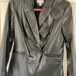 Nine West Black Leather Blazer  Photo 0