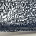 Saint Laurent Men’s Navy Blue Caviar Leather Wallet Photo 2
