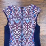Anthropologie HD in Paris •  Cleo jacquard sheath dress blue ponte knit stretch Photo 11