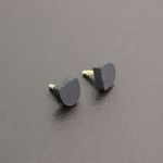 Alma en Pena Black Leather Rhinestone Kitten Slide Size 9 Photo 7