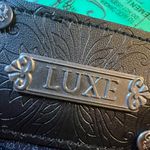 Luxe ❤️ NWT  brand skinny cropped blue jeans with bedazzled pockets Photo 2