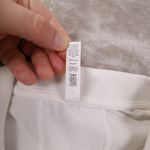 Athleta Momentum White Short Sleeve Quarter Zip Polo Shirt Women's Medium Photo 4