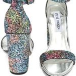 Steve Madden Carrson Multi Glitter Ankle Strap Heels Size 7.5 Photo 10