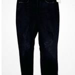 Good American NWT  Distressed Raw Hem Straight Leg Nico Jeans Women's Black 4/27 Photo 3