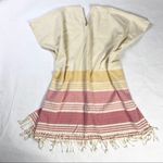 Tribe Alive  Handmade Fringe‎ Striped Poncho Photo 1