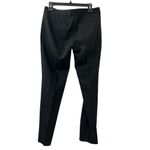Theory Trousers Wool Blend Slim Cut Leg Tailored Pant Black Size 6 Photo 2