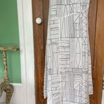 Habitat Tribal Easy Swing Linen Blend Button Detail Dress w/ Pockets Sz Small Photo 10