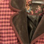 Liz Claiborne  Plaid‎ Wool Blend Blazer Jacket Pink Brown 12 Photo 6