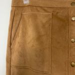 Jolt #123  camel vegan suede mini skirt Photo 5
