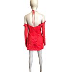 Mistress Rocks  Red Corset and Mesh Mini Dress Photo 3