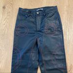 The Kript Dolls Kill -  Kalki Vegan Leather Pants with Circular Top Stitching Photo 2