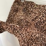 Coldwater Creek Plus Size ? Wild Side Slim Leg Jean Brown Tan Animal Print Jeans Photo 5