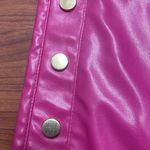NWOT! Bright pink faux leather pants, size small Photo 5