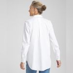 Chico's  White Relaxed Long Sleeve Button Down Photo 1