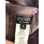 XScape New  Stretch Fishtail Maxi Skirt purple  Metallic Sheen By Joanna Chen Siz Photo 3