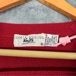 Vintage Sonia Rykiel Knits Square Cutout Neckline Red Wool Blend Sweater Size M Photo 3