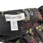 Urban Outfitters  Mikayla Floral Midi Dress Cat Print‎ Satin Black Size Small Photo 12