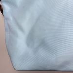 Dooney & Bourke  Nylon Shopper Tote Purse Leather Strap Shoulder Bag Baby Blue Photo 12